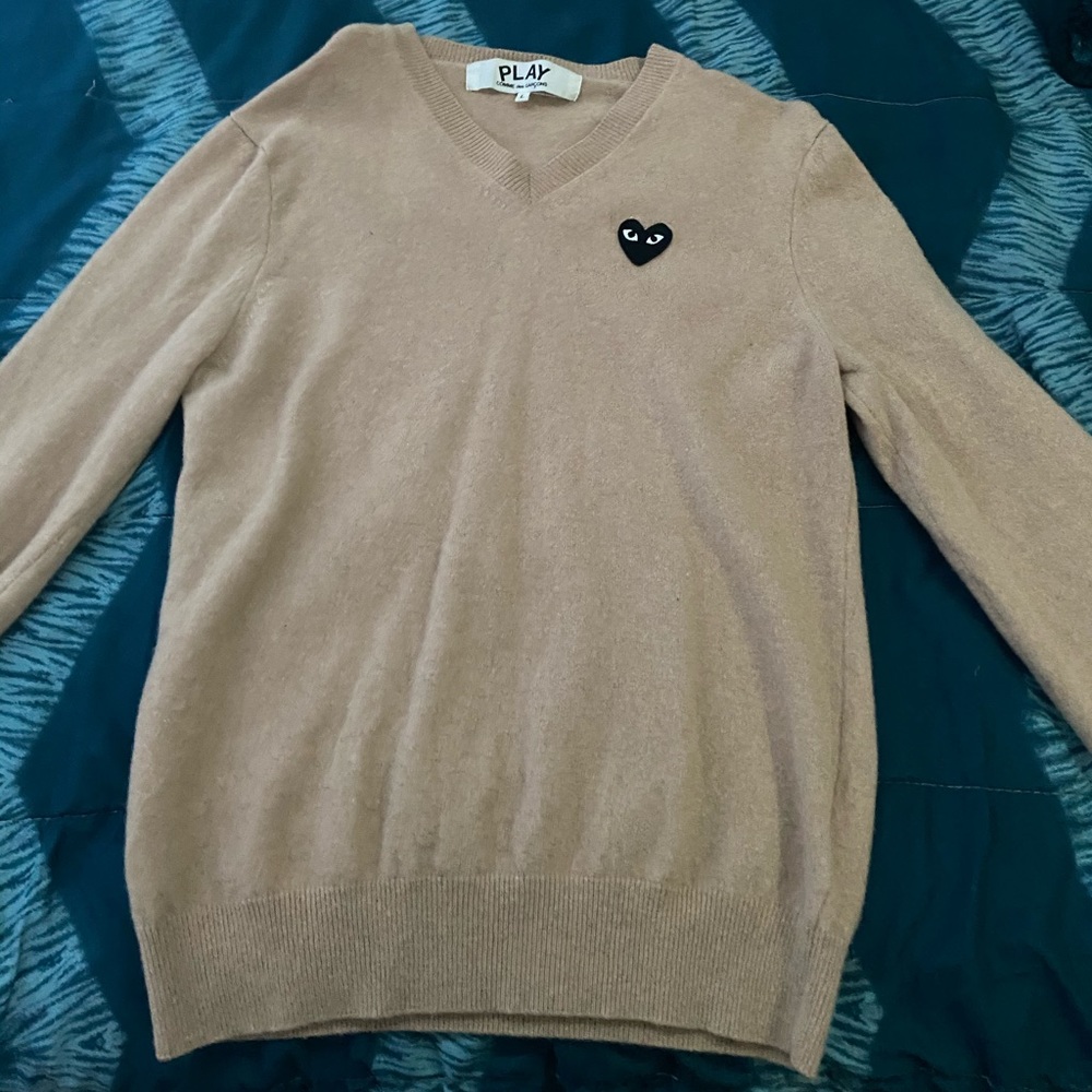 Comme des gracons V neck sweater men/women
